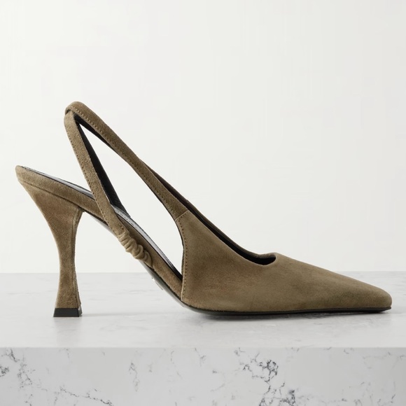 New PROENZA SCHOULER Trap suede slingback pumps size 8.5